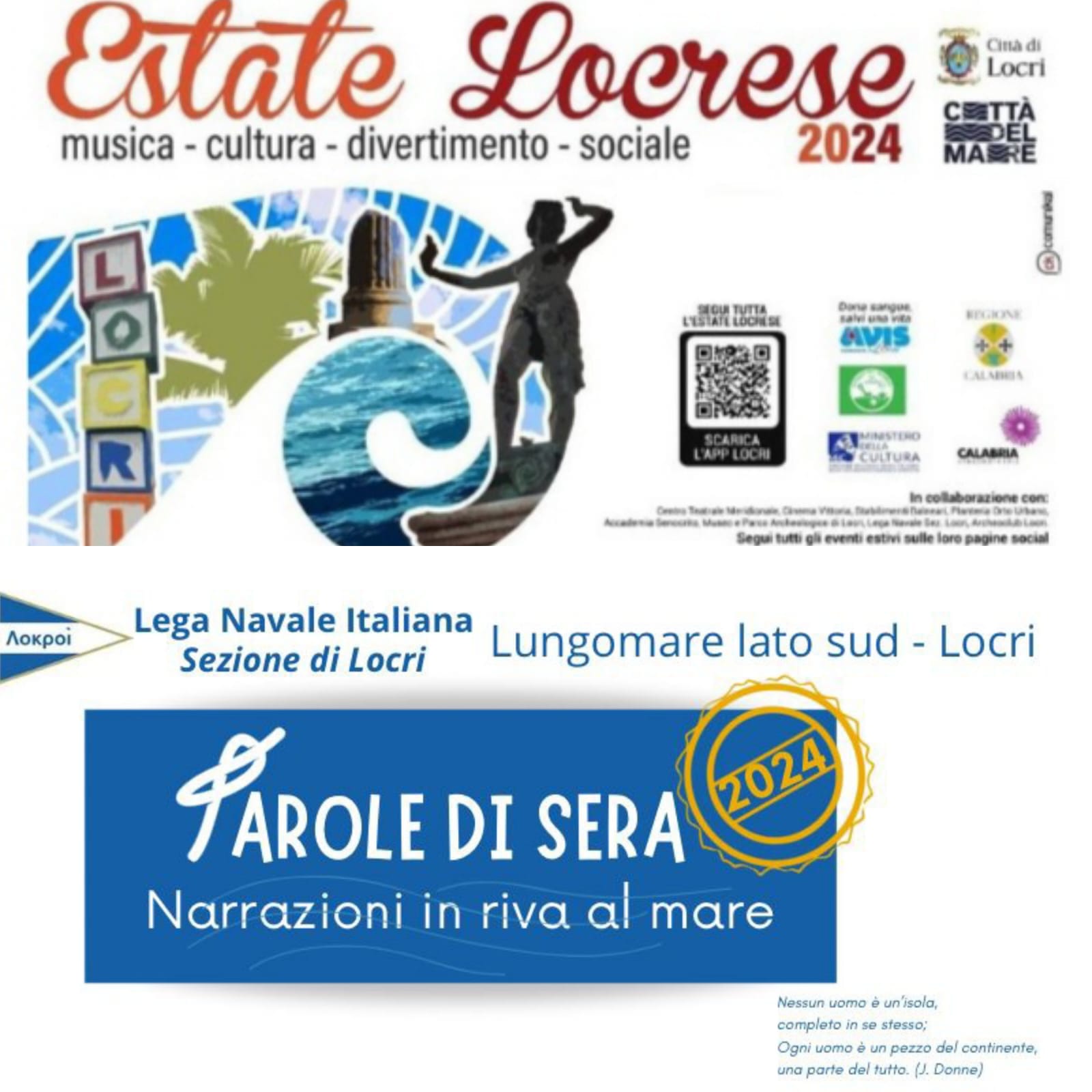 20 agosto 2024                              
                       ore 21,30                                    
              Francesca Multari                                  
            Lega Navale - Locri-